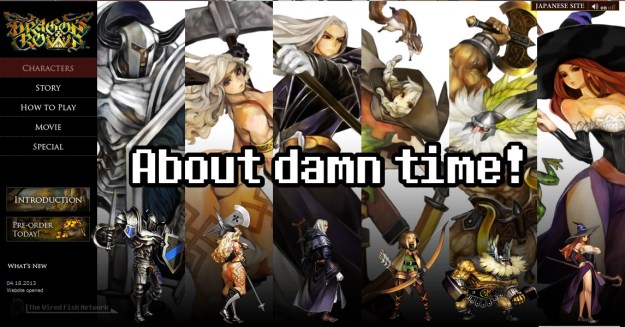 Dragon's Crown Website
